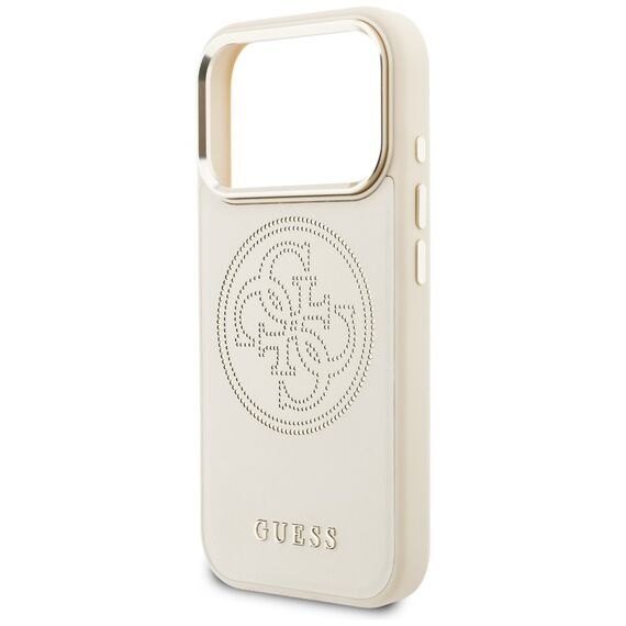 Guess Perforated 4G MagSafe Case for iPhone 17 Pro - Beige