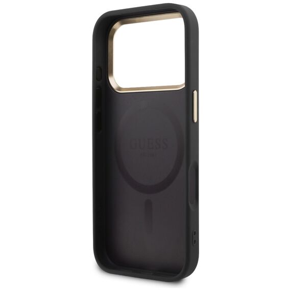 Guess Perforated 4G MagSafe case for iPhone 17 Pro - black