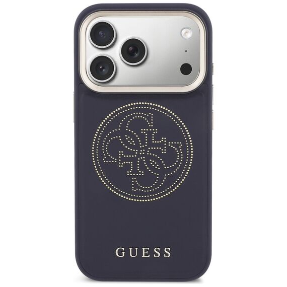 Guess Perforated 4G MagSafe case for iPhone 17 Pro - blue