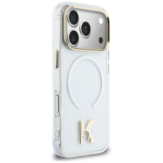 Karl Lagerfeld IML K Head Logo MagSafe Case for iPhone 17 Pro - Clear