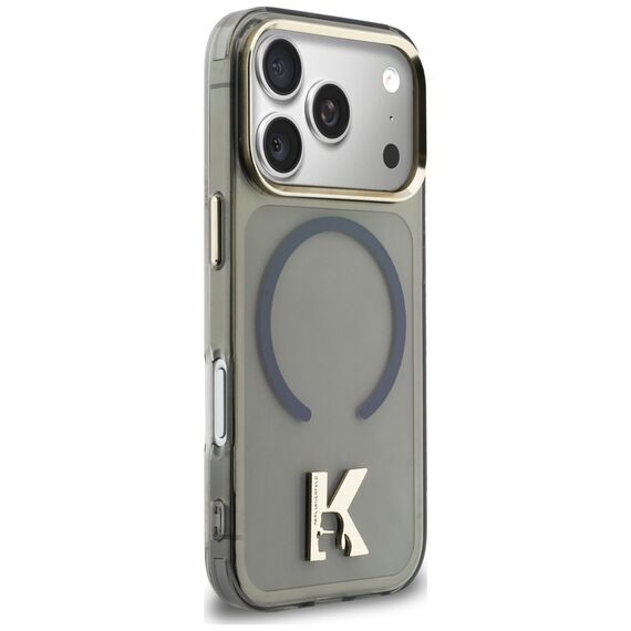 Karl Lagerfeld IML K Head Logo MagSafe Case for iPhone 17 Pro Max - Black