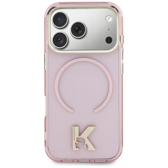 Karl Lagerfeld IML K Head Logo MagSafe Case for iPhone 17 Pro - Pink