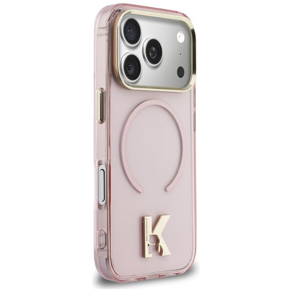 Karl Lagerfeld IML K Head Logo MagSafe Case for iPhone 17 Pro - Pink