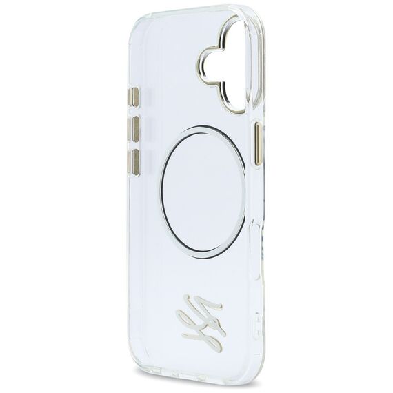 Karl Lagerfeld IML KL Script Logo MagSafe Case for iPhone 17 - Transparent