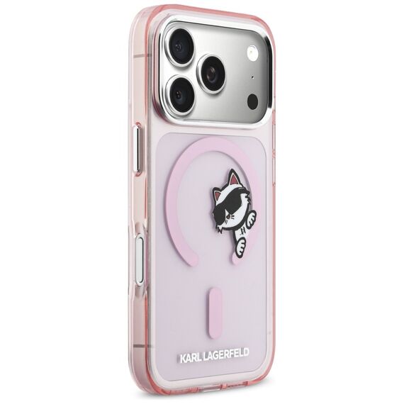 Karl Lagerfeld IML Peekaboo MagSafe Case for iPhone 17 Pro - Pink