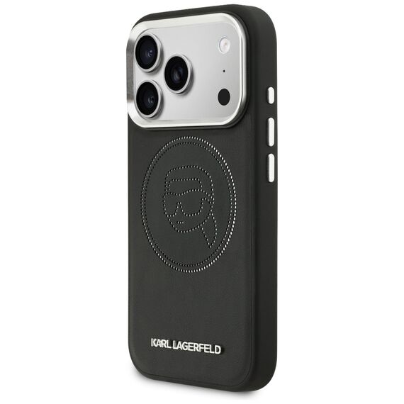 Karl Lagerfeld K Head Point Logo MagSafe Case for iPhone 17 Pro - Black