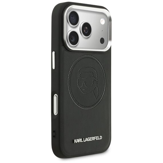 Karl Lagerfeld K Head Point Logo MagSafe Case for iPhone 17 Pro - Black