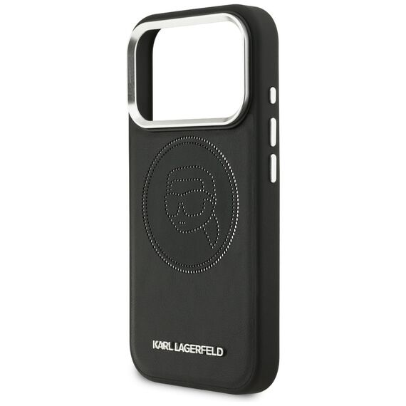 Karl Lagerfeld K Head Point Logo MagSafe Case for iPhone 17 Pro - Black