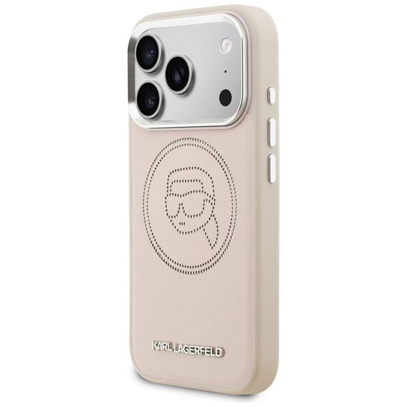 Karl Lagerfeld K Head Point Logo MagSafe Case for iPhone 17 Pro Max - Pink