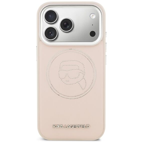 Karl Lagerfeld K Head Point Logo MagSafe Case for iPhone 17 Pro - Pink