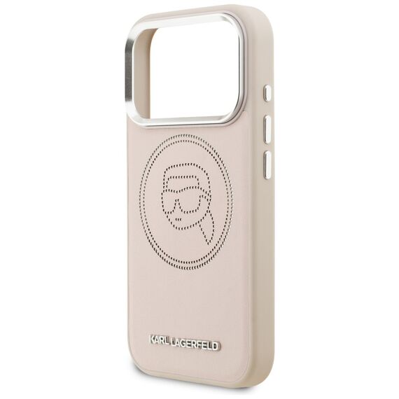 Karl Lagerfeld K Head Point Logo MagSafe Case for iPhone 17 Pro - Pink