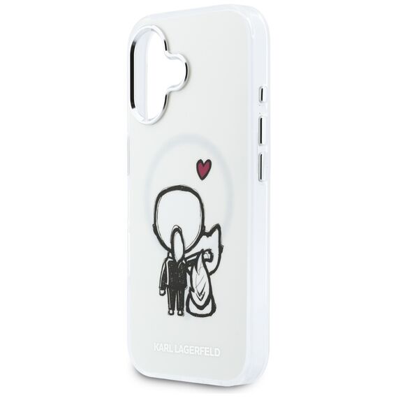 Karl Lagerfeld Karl &amp; Choupette Back MagSafe Case for iPhone 17 - Clear