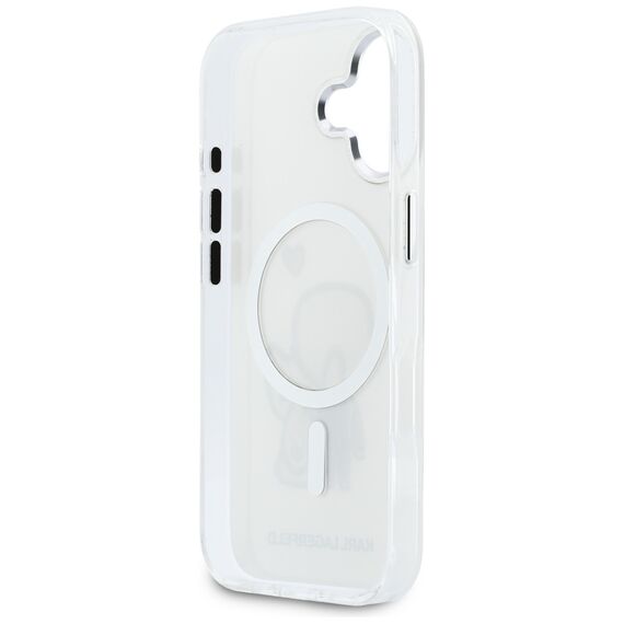 Karl Lagerfeld Karl &amp; Choupette Back MagSafe Case for iPhone 17 - Clear