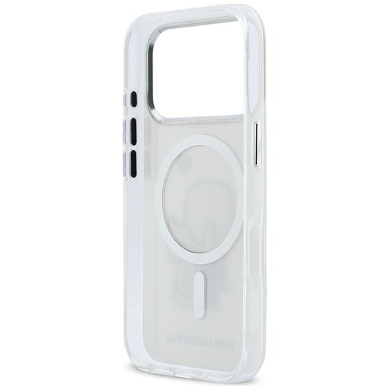 Karl Lagerfeld Karl &amp; Choupette Back MagSafe Case for iPhone 17 Pro Max - Clear