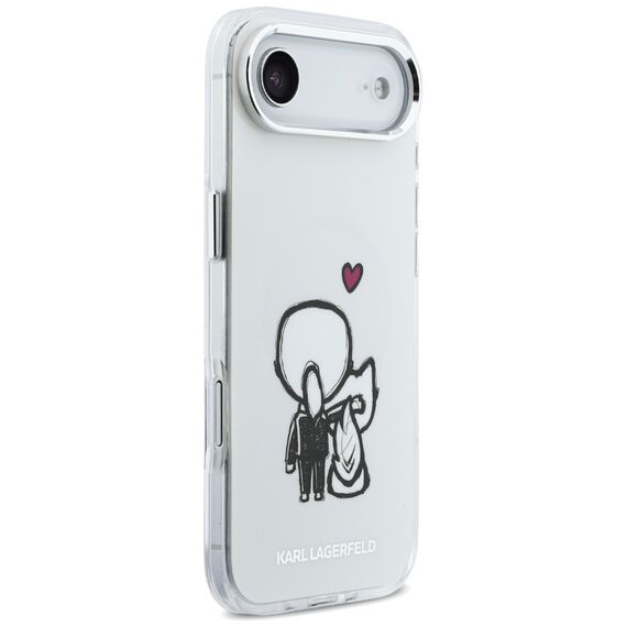 Karl Lagerfeld Karl &amp; Choupette Back MagSafe Case for iPhone Air - Clear