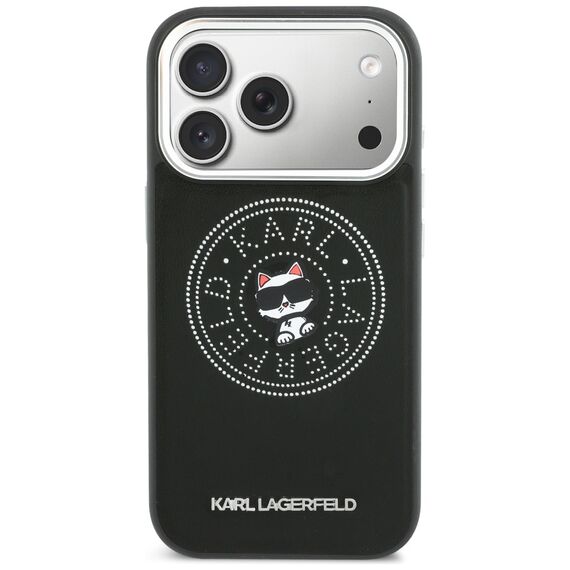 Karl Lagerfeld Point &amp; Choupette Sketch MagSafe Case for iPhone 17 Pro - Black
