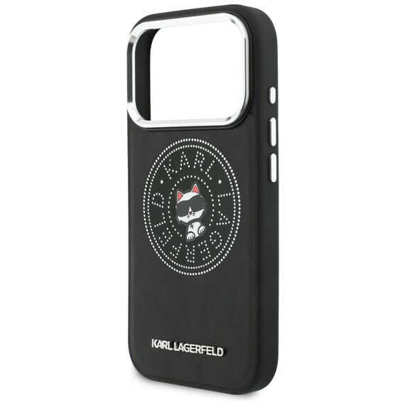 Karl Lagerfeld Point &amp; Choupette Sketch MagSafe Case for iPhone 17 Pro - Black