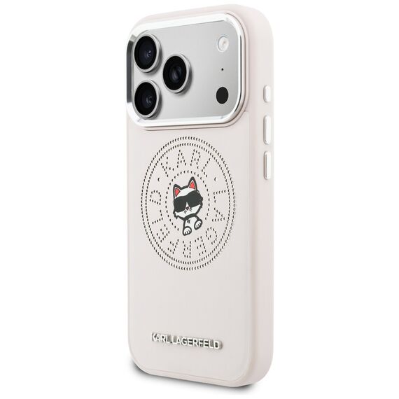 Karl Lagerfeld Point &amp; Choupette Sketch MagSafe Case for iPhone 17 Pro - Pink