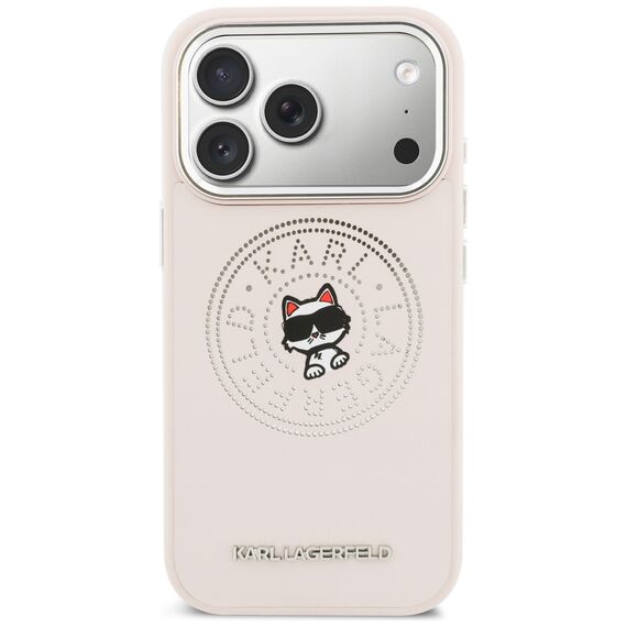 Karl Lagerfeld Point &amp; Choupette Sketch MagSafe Case for iPhone 17 Pro - Pink