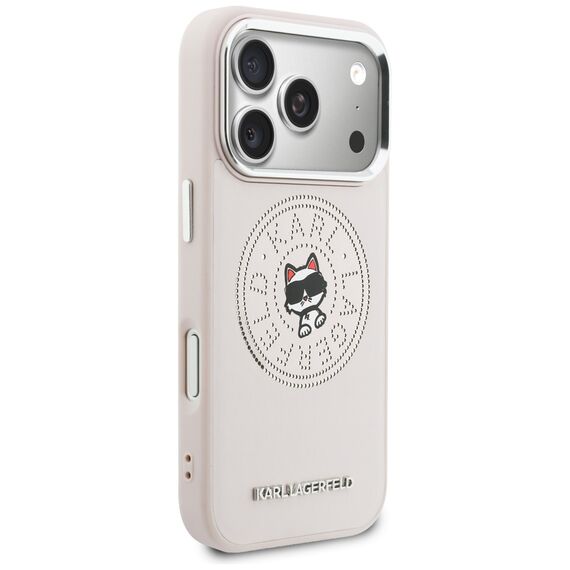 Karl Lagerfeld Point &amp; Choupette Sketch MagSafe Case for iPhone 17 Pro - Pink
