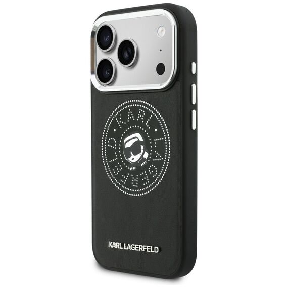Karl Lagerfeld Point &amp; Karl Sketch MagSafe Case for iPhone 17 Pro Max - Black