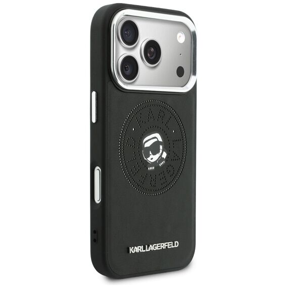 Karl Lagerfeld Point &amp; Karl Sketch MagSafe Case for iPhone 17 Pro Max - Black