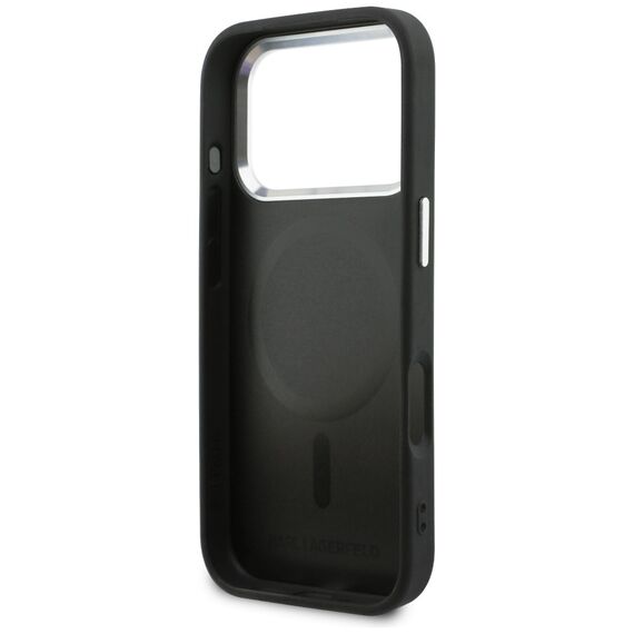Karl Lagerfeld Point &amp; Karl Sketch MagSafe Case for iPhone 17 Pro Max - Black