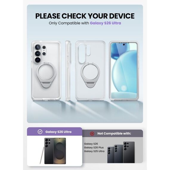 Supcase Cosmo Mag MagSafe Case for Samsung Galaxy S26 Ultra - White