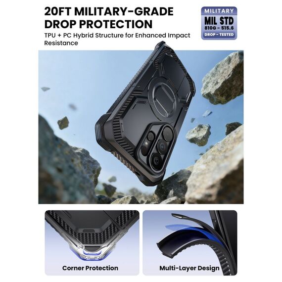 Supcase iBlason ArmorBox Clip Mag MagSafe Case for Samsung Galaxy S26 Ultra - Black