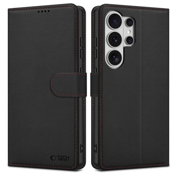Tech-Protect Wallet Case for Samsung Galaxy S26 Ultra - Black and Red | Techbox