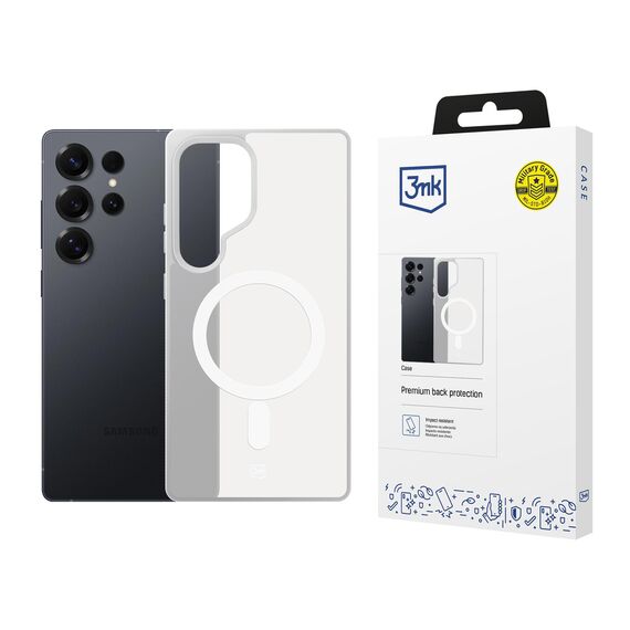 3mk Smoke MagCase for Samsung Galaxy S25 Ultra - White-Translucent