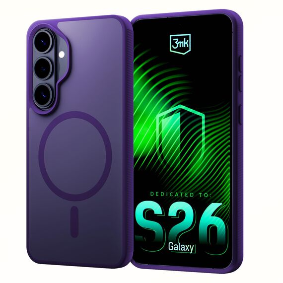 Etui 3mk Smoke MagCase na Samsung Galaxy S26 - fioletowe