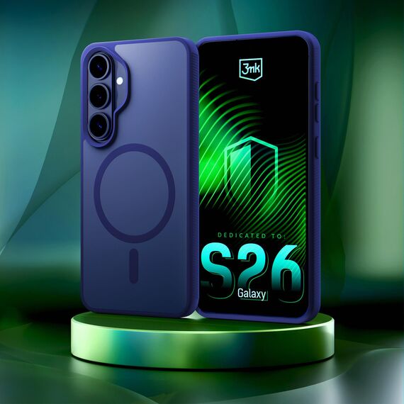 Etui 3mk Smoke MagCase na Samsung Galaxy S26 - granatowe