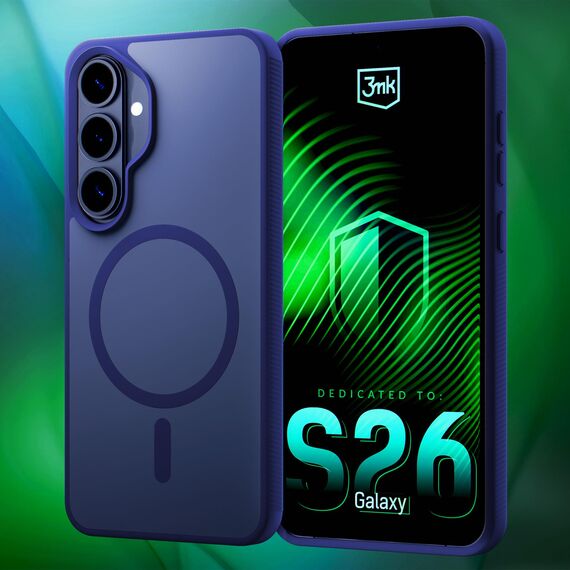 Etui 3mk Smoke MagCase na Samsung Galaxy S26 - granatowe