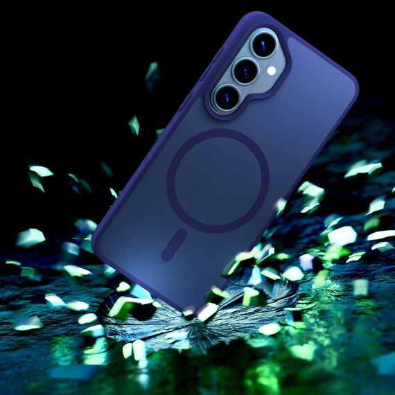 Etui 3mk Smoke MagCase na Samsung Galaxy S26+ - granatowe