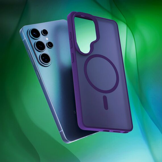 Etui 3mk Smoke MagCase na Samsung Galaxy S26 Ultra - fioletowe