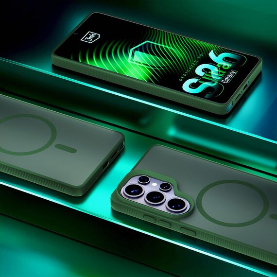Etui 3mk Smoke MagCase na Samsung Galaxy S26 Ultra - zielone