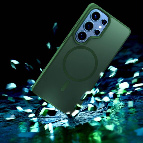 Etui 3mk Smoke MagCase na Samsung Galaxy S26 Ultra - zielone