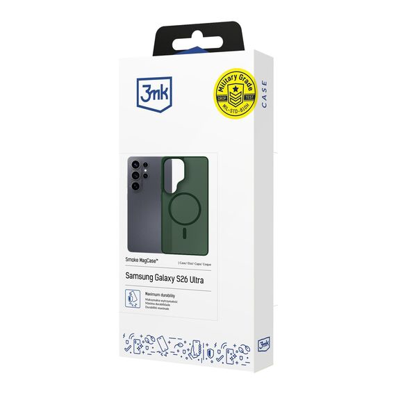 Etui 3mk Smoke MagCase na Samsung Galaxy S26 Ultra - zielone