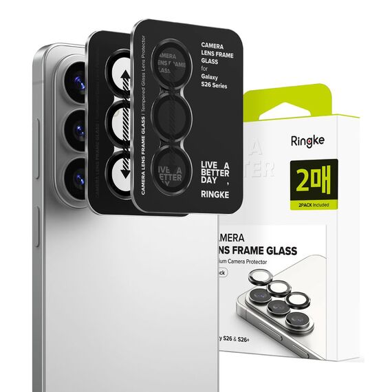 Ringke Camera Frame Protector 2-Pack for Samsung Galaxy S26 / S26+ - Black