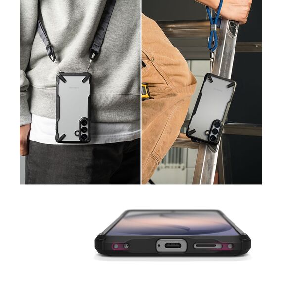 Ringke Fusion X Case for Samsung Galaxy S26+ - Transparent Black