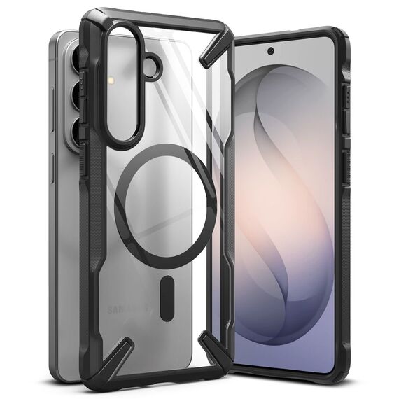 Ringke Fusion X Magnetic MagSafe Case for Samsung Galaxy S26+ - Clear Black