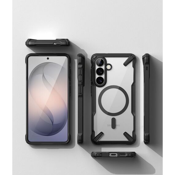 Ringke Fusion X Magnetic MagSafe Case for Samsung Galaxy S26+ - Clear Black