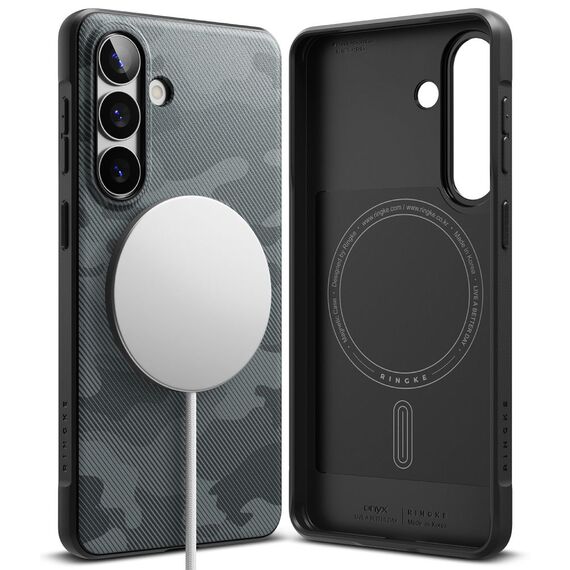 Ringke Onyx Magsafe Case for Samsung Galaxy S26 - Gray and Black