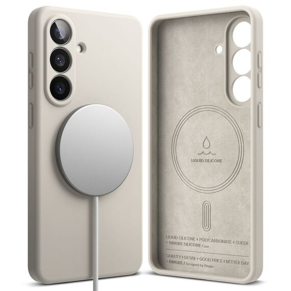 Ringke Silicone MagSafe Case for Samsung Galaxy S26+ - Beige