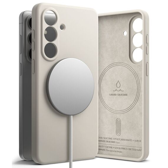 Ringke Silicone MagSafe Case for Samsung Galaxy S26 - Beige