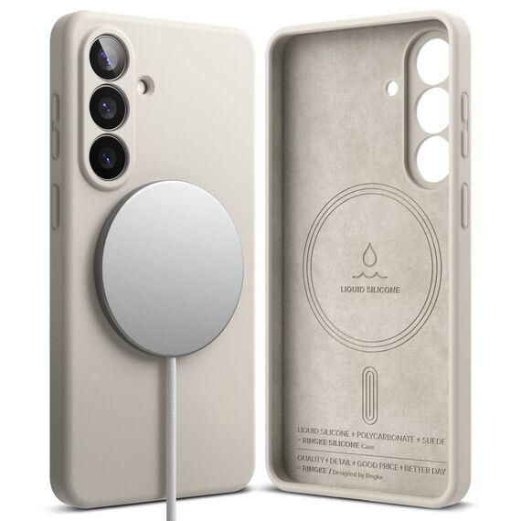 Ringke Silicone MagSafe Case for Samsung Galaxy S26 - Beige