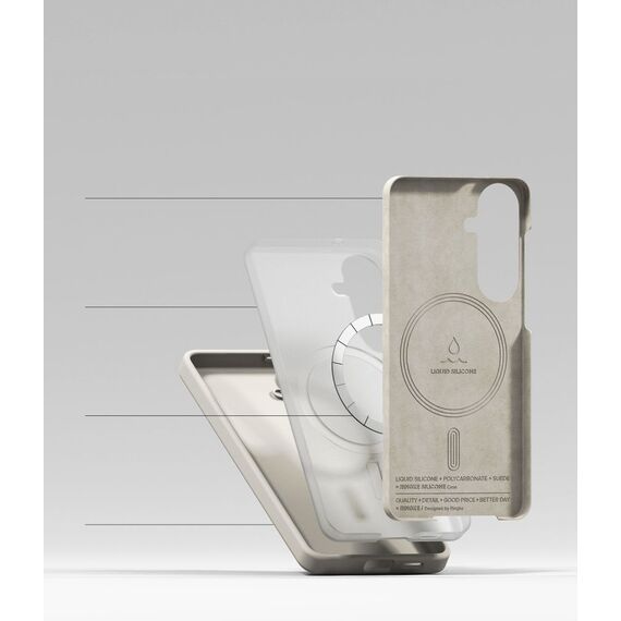 Ringke Silicone MagSafe Case for Samsung Galaxy S26 - Beige