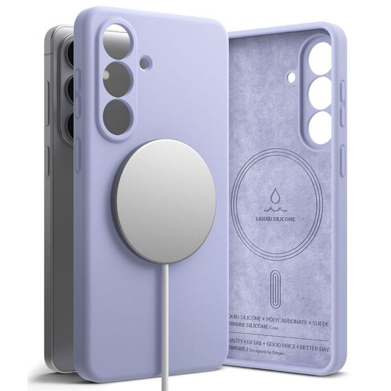 Ringke Silicone MagSafe Case for Samsung Galaxy S26+ - Purple