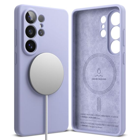 Ringke Silicone MagSafe Case for Samsung Galaxy S26 Ultra - Purple